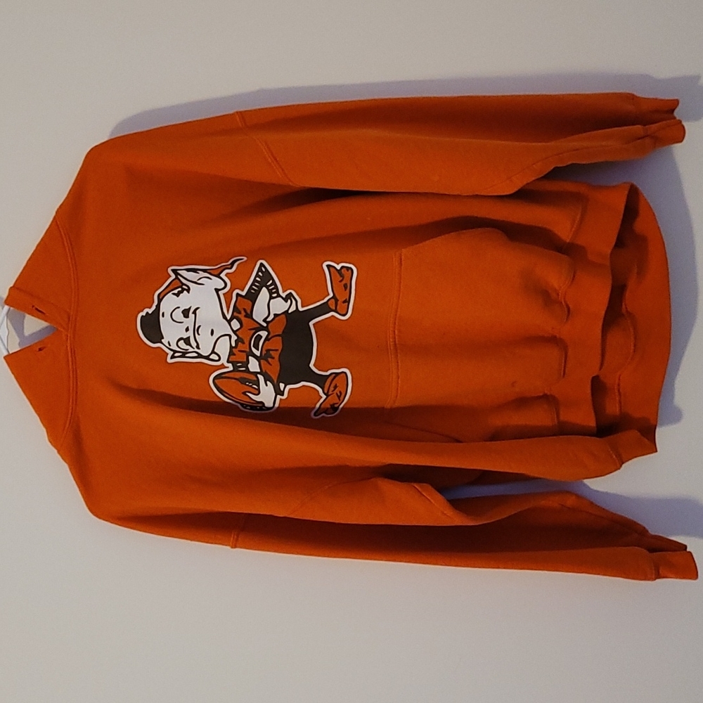 orange Gildan Cleveland Browns hoodie, size xl